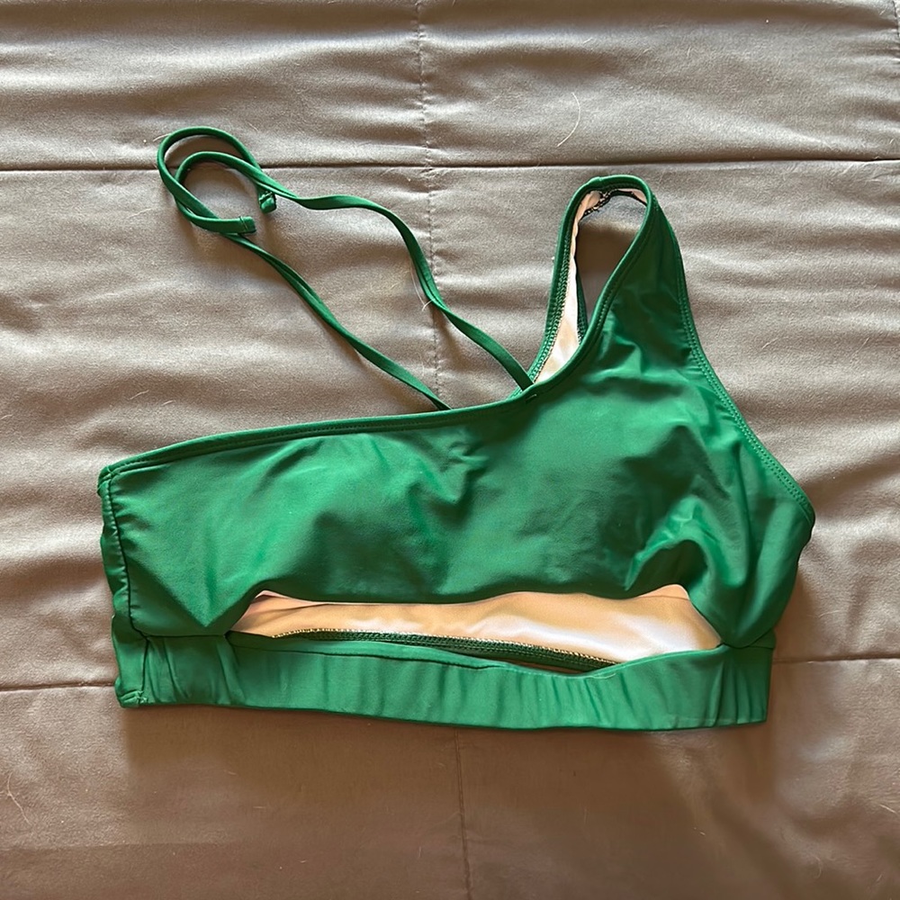 Green swim top